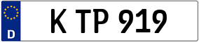 Trailer License Plate